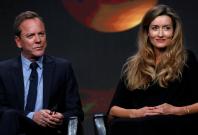 Cast members Kiefer Sutherland and Natascha McElhone attend a panel for the television series "Designated Survivor" 