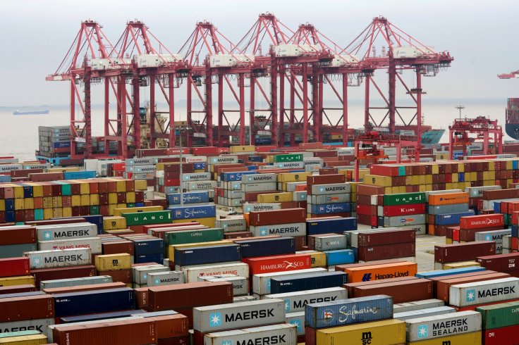 Containers are seen at the Yangshan Deep Water Port in Shanghai, China April 24, 2018. REUTERS/Aly Song/File Photo