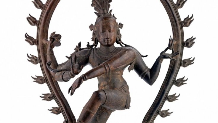 Dancing Shiva statue.