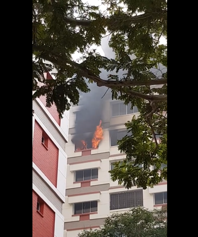 Fire incident in Tampines 