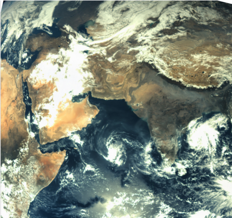 Soon after launch and once the satellite was separated from its core stage, ISRO turned MOM around for a picture of Earth. This is the first image captured using the MCC