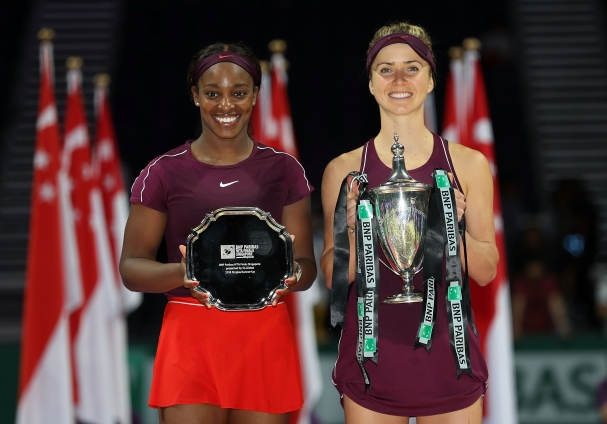 Elina Svitolina and Sloane Stephens  