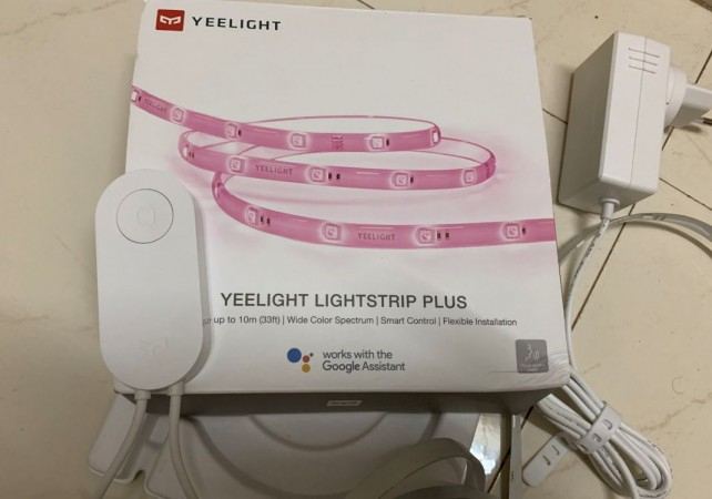 Yeelight Aurora Lightstrip Plus comes with a little over 2 meters of cord.