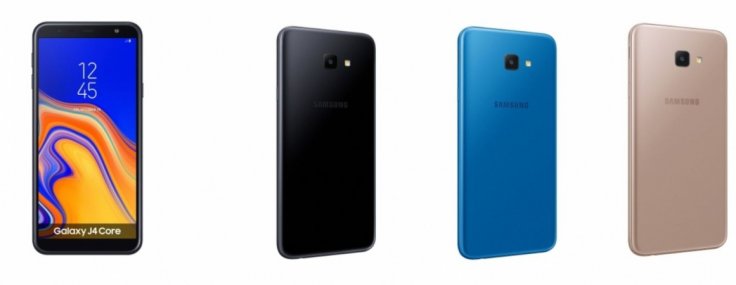 Samsung Galaxy J4 Core comes in three colours-- Black, Blue and Gold.Samsung Mobile Press
