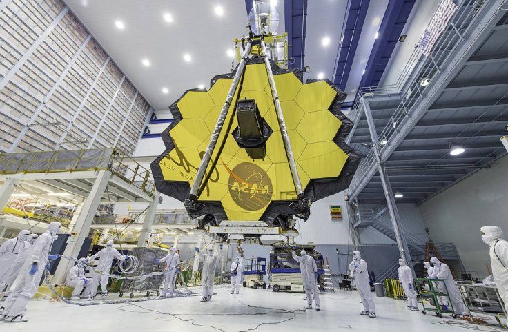 James Webb Space Telescope Mirror Seen in Full Bloom James Webb Space Telescope Mirror Seen in Full Bloom