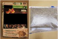The bundled package of cannabis was concealed in a cereal box
