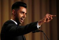 Hasan Minhaj of Comedy Central performs at the White House Correspondents' Association dinner in Washington.