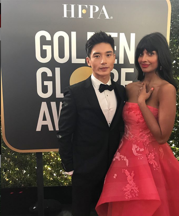 Jameela Jamil and Manny Jacinto