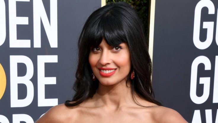 jameela-jamil-wears-jeans-under-her-dress-for-golden-globes jameela-jamil-wears-jeans-under-her-dress-for-golden-globes