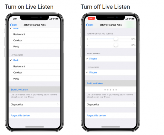 Apple's Live Listen feature