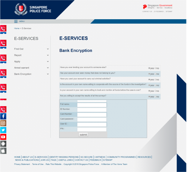 Fake SPF website Fake SPF website