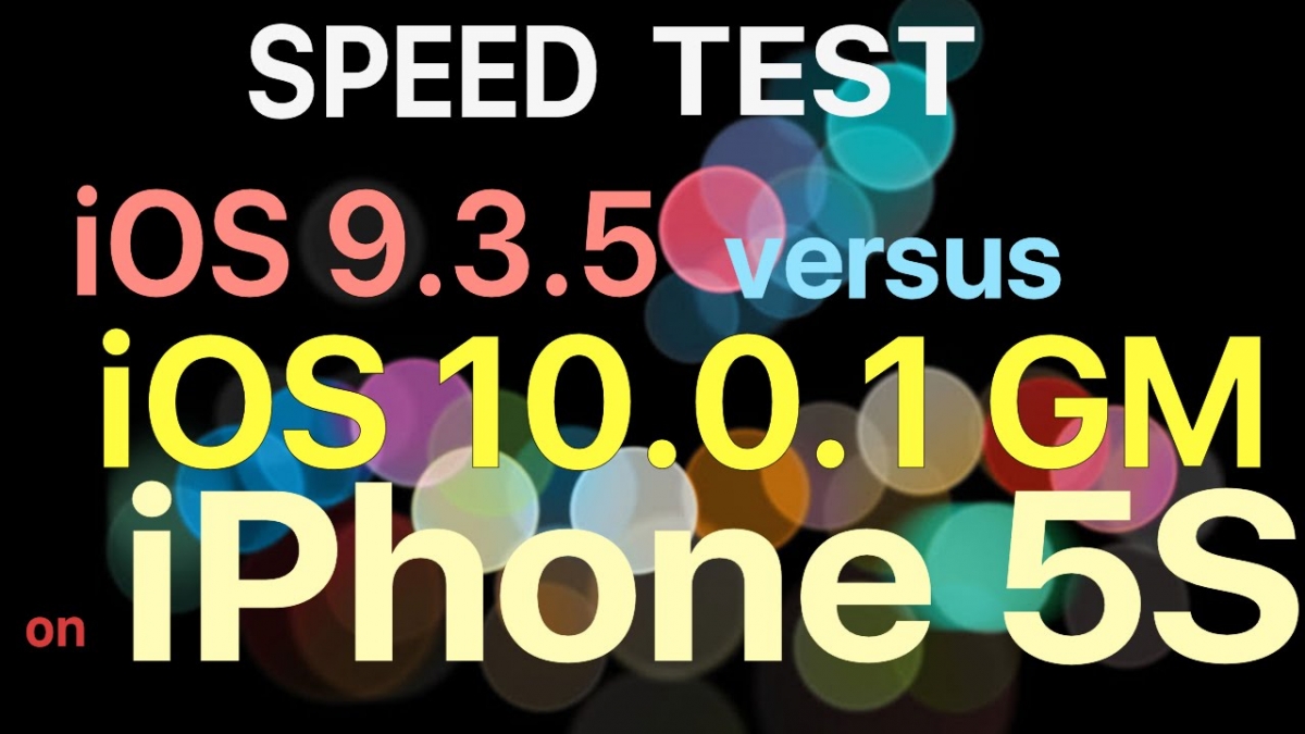 iOS 10.0.1 Gold Master vs iOS 9.3.5 speed test: Should you really upgrade?