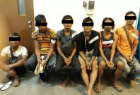 Men arrested at the cemetery Men arrested at the cemetery