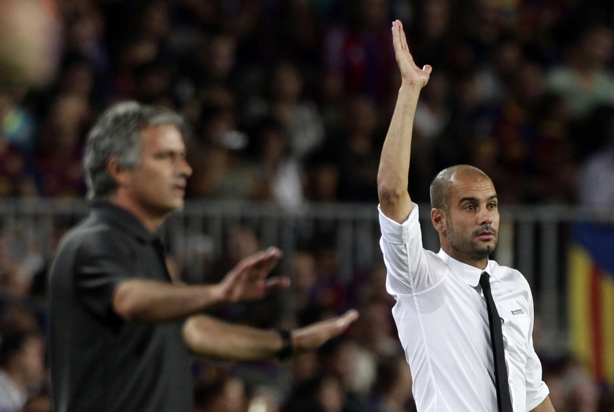 Jose Mourinho and Pep Guariola