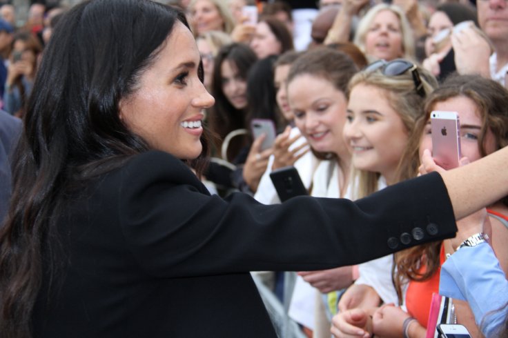 Meghan Markle, wife of Britain's Prince Harry, meets with the public at the Trinity College Dublin in Dublin, Ireland, July 11, 2018. Britain's Prince Harry and his wife Meghan Markle on Wednesday wrapped up a two-day visit to Ireland, the first official Meghan Markle, wife of Britain's Prince Harry, meets with the public at the Trinity College Dublin in Dublin, Ireland, July 11, 2018. Britain's Prince Harry and his wife Meghan Markle on Wednesday wrapped up a two-day visit to Ireland, the first official