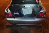 The Myanmar national hiding in the boot of a car 