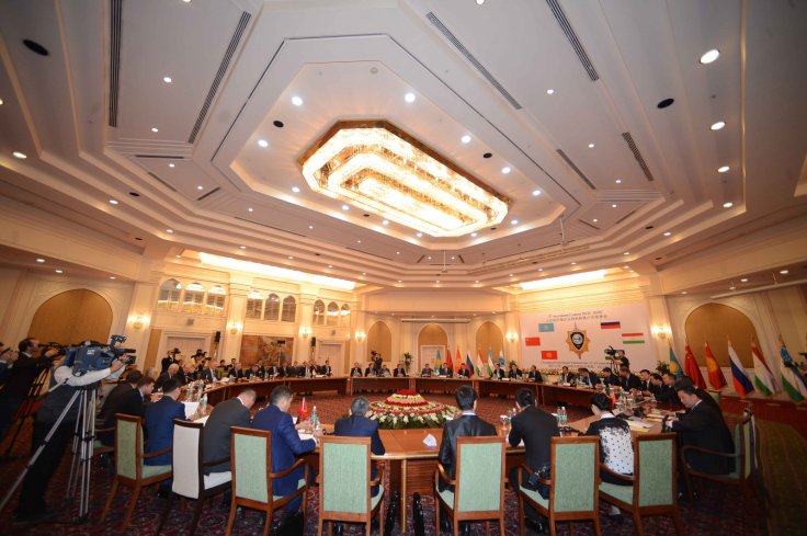 Delegates of Shanghai Cooperation Organization member states attend the 27th Session of the SCO's Regional Anti-Terrorism Agency, in Tashkent, capital of Uzbekistan, on Sept. 18, 2015. (Xinhua/Sadat/IANS) Delegates of Shanghai Cooperation Organization member states attend the 27th Session of the SCO's Regional Anti-Terrorism Agency, in Tashkent, capital of Uzbekistan, on Sept. 18, 2015. (Xinhua/Sadat/IANS)