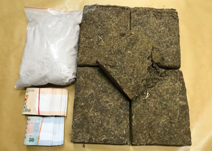 Drugs and cash seized in CNB operation on 14 March