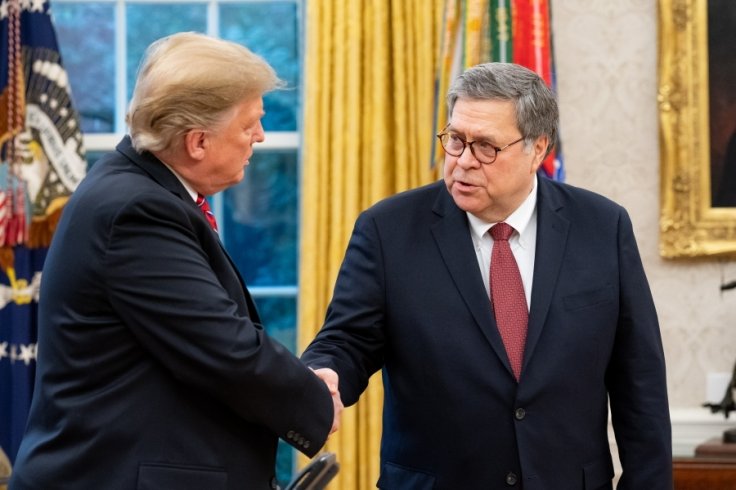 United States President Donald Trump, left, and Attorney General William Barr. (File Photo: Dept. of Justice/IANS)