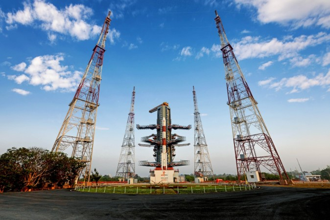 The Polar Satellite Launch Vehicle (PSLV-C45) carrying Emisat and 28 other payloads on the launch pad of Indian Space Research Organisation (ISRO) at the Satish Dhawan Space Centre in Sriharikota, Andhra Pradesh. The launch placed on orbit Emisat built by