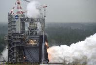 NASA conducts a test of RS-25 flight engine No. 2062 on April 4 on the A-1 Test Stand at Stennis Space Center near Bay St. Louis, Miss. The test marked a major milestone in NASA’s march forward to Moon missions. All 16 RS-25 engines that will help power t