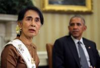 Myanmar's Suu Kyi calls for investment after Obama pledges sanctions relief