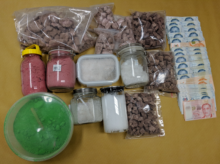 Drugs and cash seized in CNB operation on 30 April 2019.
