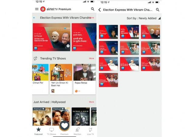 Election 2019 section on Airtel TV will be offered in multi-lingual options