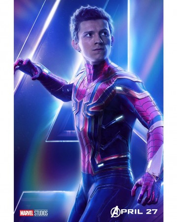 Tom Holland on the poster of Avengers: Endgame