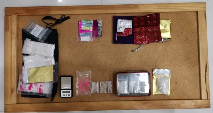 Drugs recovered from a unit in vicinity of Upper Boon Keng Road, in CNB operation on 16 May 2019.