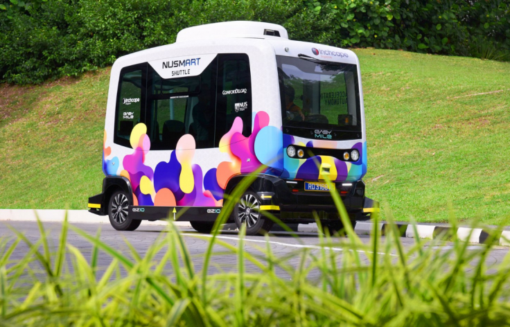 The autonomous NUSmart Shuttle will run alongside regular buses, cars and motorcycles in a year-long study which will begin on 25 May 2019