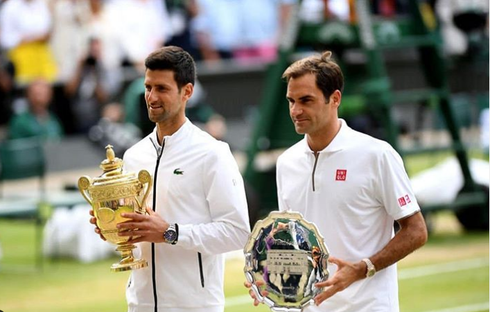 Novak Djokovic defeated Roger Federer in Wimbledon