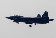 China A J-31 stealth fighter