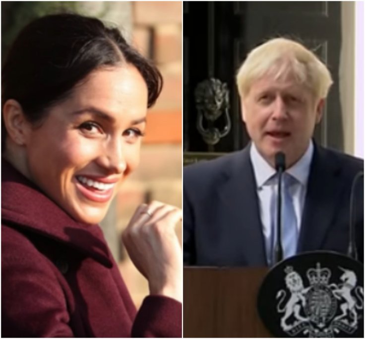 Meghan Markle and Boris Johnson 