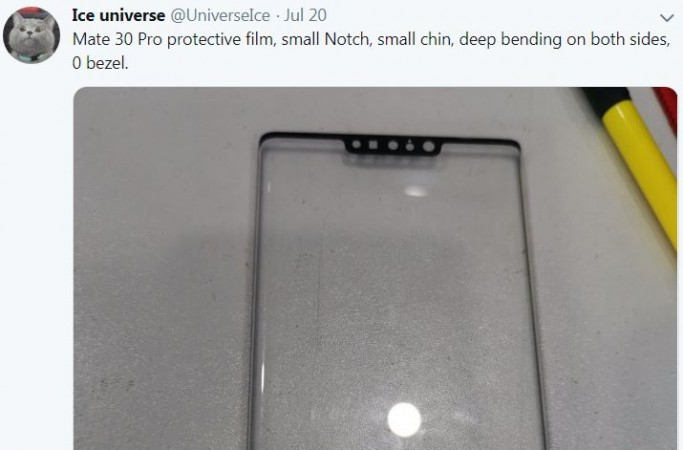 The display housing of Huawei Mate 30 pro