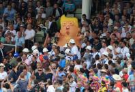 Donald Trump at the first Ashes Test