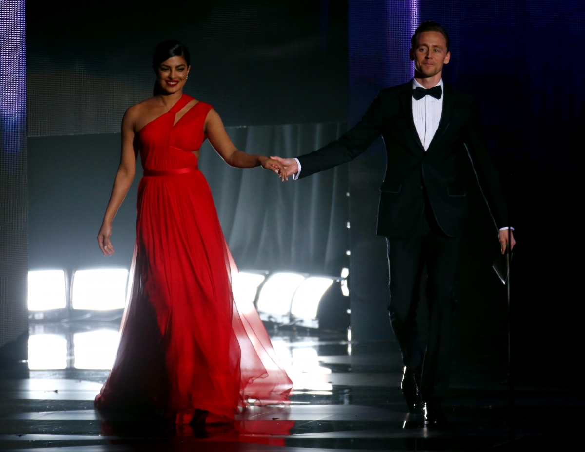 Priyanka Chopra and Tom Hiddleston