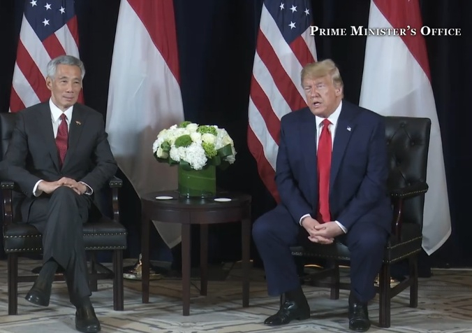 PM Lee and US US President Donald Trump