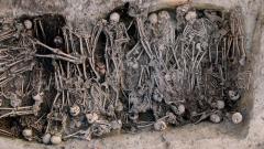 Mass grave of the Black Death period, identified in the “16 rue des Trente Six Ponts” archaeological site in Toulouse, France.