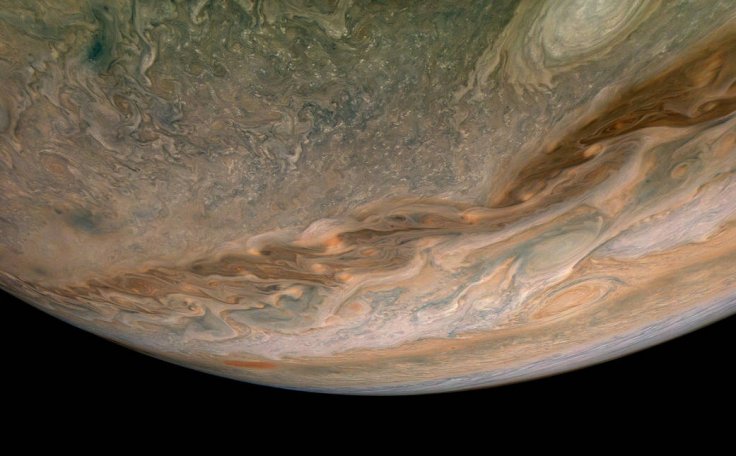 NASA’s Juno spacecraft captures swirling clouds in the region of the giant planet’s northern hemisphere known as “Jet N4.” NASA’s Juno spacecraft captures swirling clouds in the region of the giant planet’s northern hemisphere known as “Jet N4.”