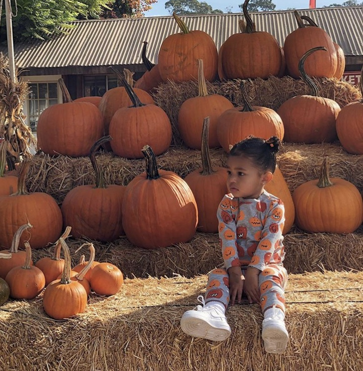 Stormi at the Pumpkin Patch