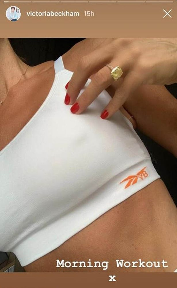 Victoria Beckham suffers wardrobe malfunction as she shows off her sports  bra