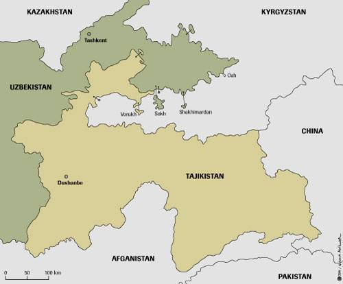 Tajikistan's Border with Uzbekistan