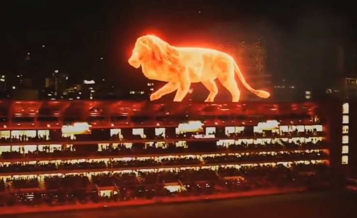 Lion hologram