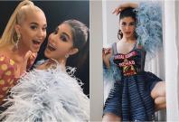 Katy Perry with Jacqueline Fernandez in Mumbai,India Katy Perry with Jacqueline Fernandez in Mumbai,India