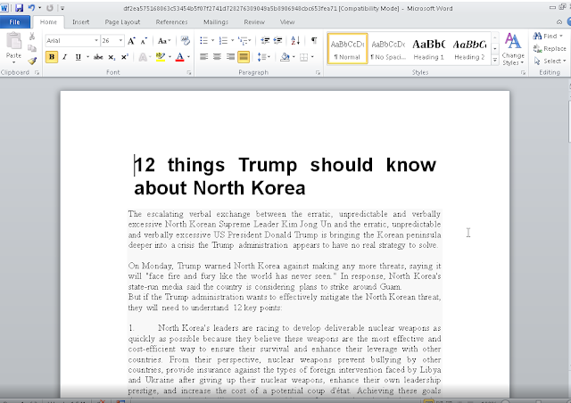 12 things Trump should know about North Korea.doc.
