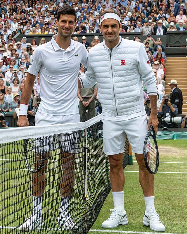 Djokovic & Federer at Wimbeldon final