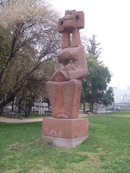  Pachamama (aymara Mother Earth), Sculptures Park, Providencia Ave., Santiago Chile