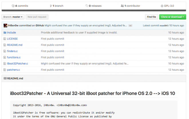 iH8sn0w's iBoot patcher