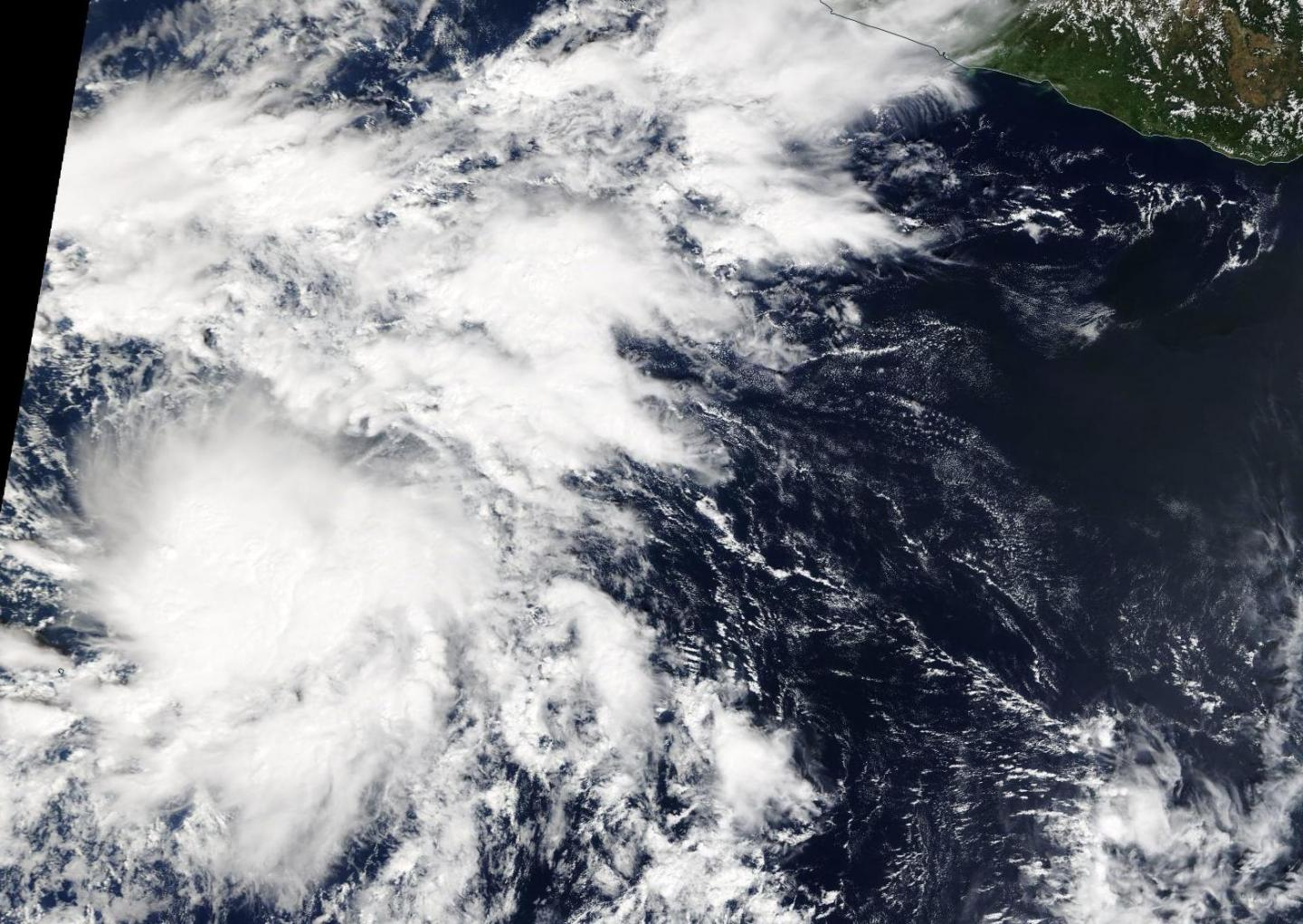 NASA captures image of new Eastern Pacific tropical storm